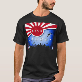 Truk Lagoon Japan Flag Wreck Dive Scuba Diving  T-Shirt