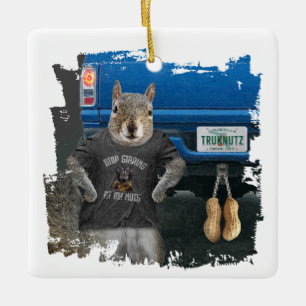 Truk Nutz - Lustige LKW-Nüsse Keramikornament