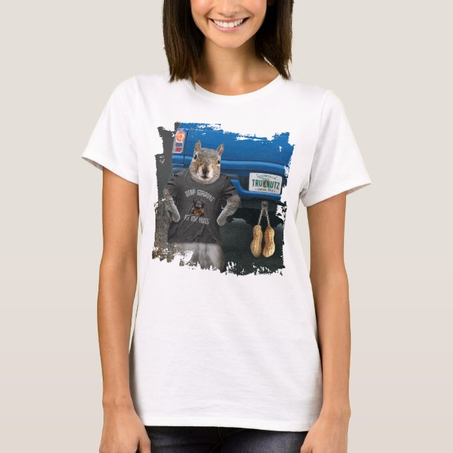 Truk Nutz - Lustige LKW-Nüsse T-Shirt (Vorderseite)