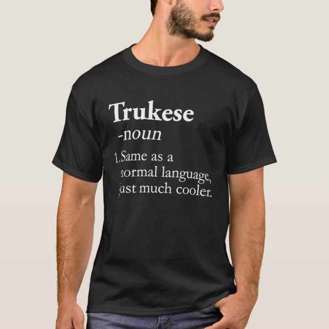 Trukese Language Translator Linguistic T-Shirt (Vorderseite)