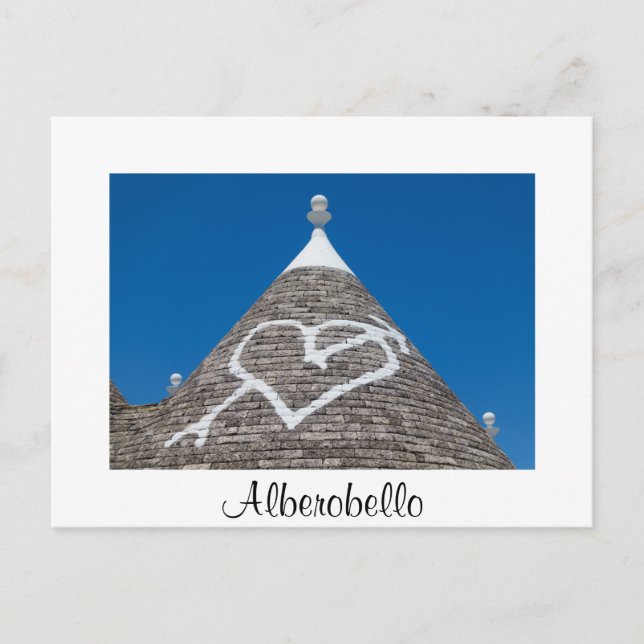 Trulli Dachdetails in Alberobello Postkarte (Vorderseite)