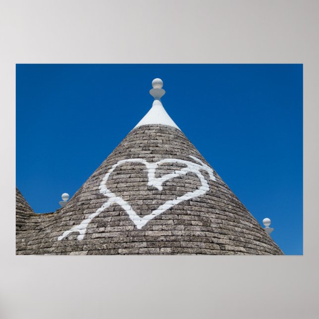 Trulli-Dachposter Poster (Vorne)