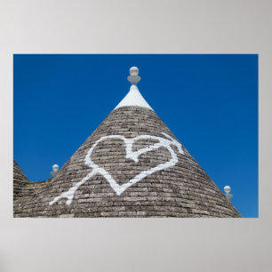 Trulli-Hausdachposter Druck Poster