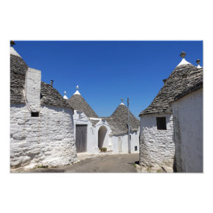 Trulli Häuser in Alberobello, Puglia-Druck Fotodruck