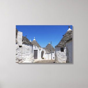 Trulli Häuser in Alberobello, Puglia-Leinwanddruck Leinwanddruck