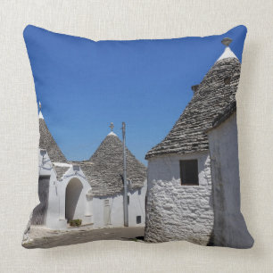 Trulli Häuser in Alberobello, Puglia-Wurfskissen Kissen