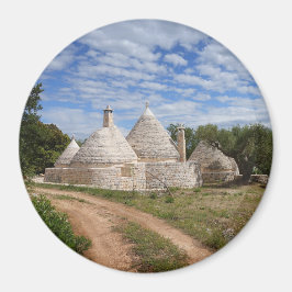 Trulli-Häuser in Apulien Magnet
