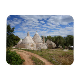 Trulli-Häuser in Apulien Magnet