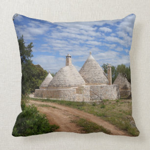Trulli Häuser in Puglia/in Apulien Kissen