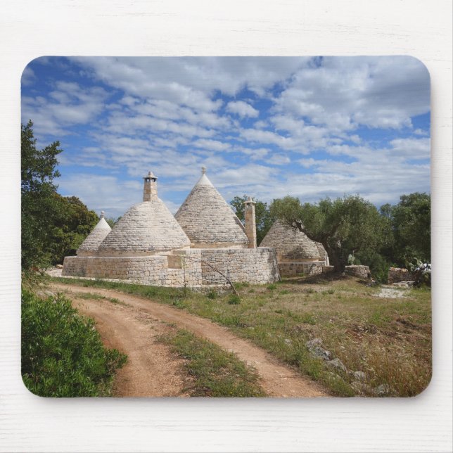 Trulli Häuser in Puglia/in Apulien Mousepad (Vorne)