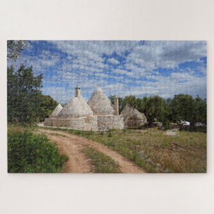 Trulli Häuser in Puglia/in Apulien Puzzle