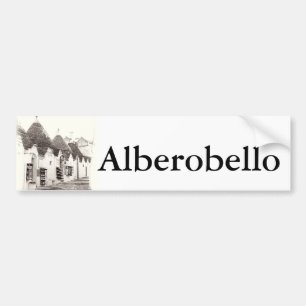 trullis in Alberobello, Puglia, Italien Autoaufkleber