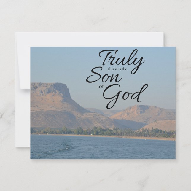 Truly the Son of God Flat Notecard Mitteilungskarte (Vorderseite)