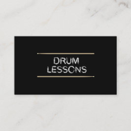 Trum Lessons Music Drum Set Lehrer Visitenkarte