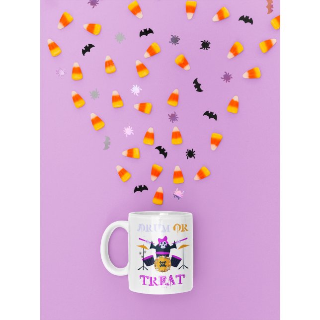 Trum oder Leckerei Skeletton Halloween Kaffeetasse (Von Creator hochgeladen)