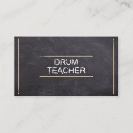 Trum Teacher Lessons Music Instructor Chalk Sticks Visitenkarte