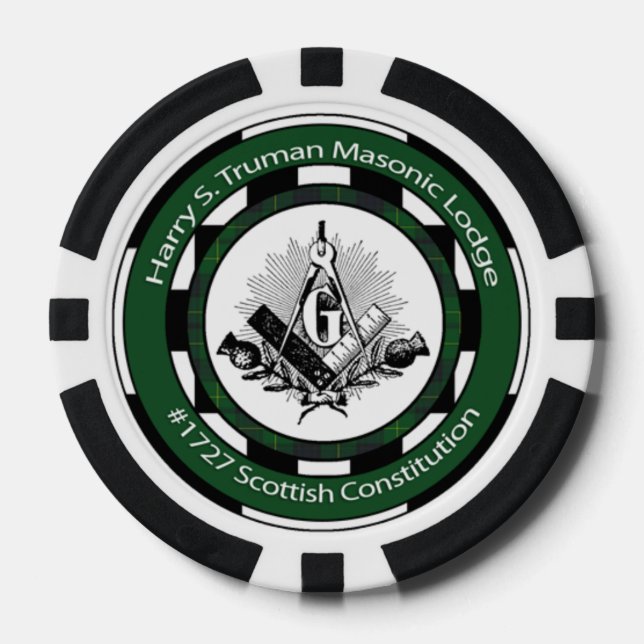 Truman Lodge #1727 Poker Chips (Vorderseite)