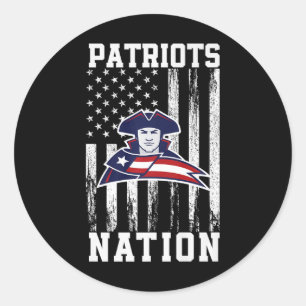 Truman Patriots Logo Nation Hs Runder Aufkleber