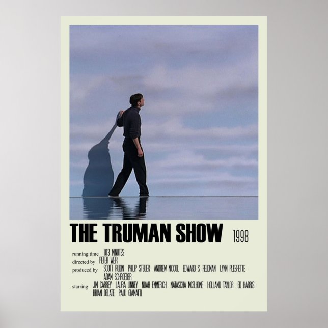 Truman Show Alternative Art Movie Large 4 Poster (Vorne)