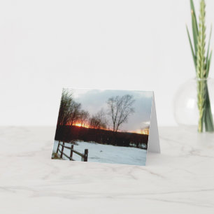 Trumbauersville Sunset Note Card Feiertagskarte