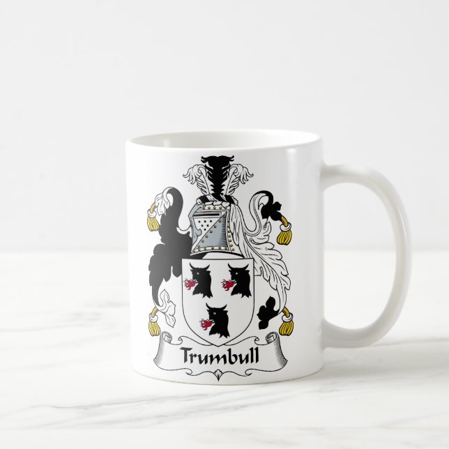 Trumbull Familienwappen Kaffeetasse (Rechts)