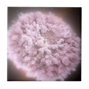 Trümmerwolke aus zwei Neutronenstern Fliese