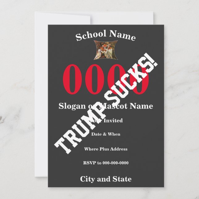 Trump 15. 20. 25. 30. 35. 40. 45. 50. einladung (Vorderseite)