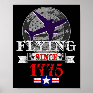 Trump 1775 Flughafen Übernahme Revolutionskrieg Sa Poster