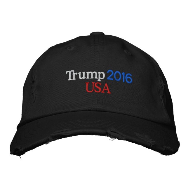 TRUMP 2016 USA GAP BESTICKTE BASEBALLKAPPE (Vorderseite)