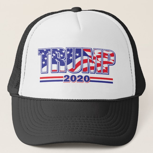Trump-2020-1 Truckerkappe (Vorderseite)
