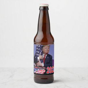 Trump 2020 - 4 weitere Jahre Bierflaschenetikett