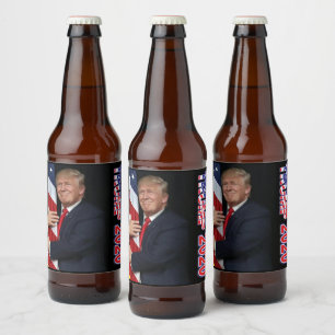 Trump 2020 4 Weitere Jahre Bierflaschenetikett