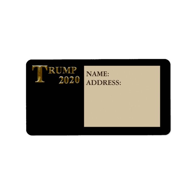 TRUMP 2020 ADRESSAUFKLEBER (Vorne)