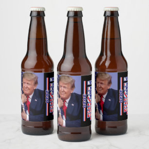 Trump 2020 - Amerika groß machen Bierflaschenetikett