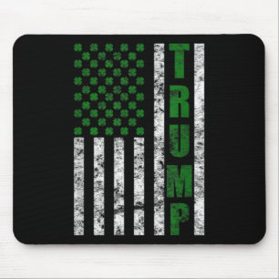Trump 2020 Amerikanische Flagge Vintage St. Patric Mousepad