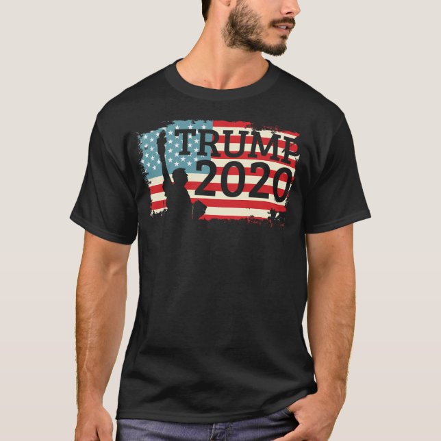 Trump 2020 - Behalt Amerika groß T-Shirt (Vorderseite)