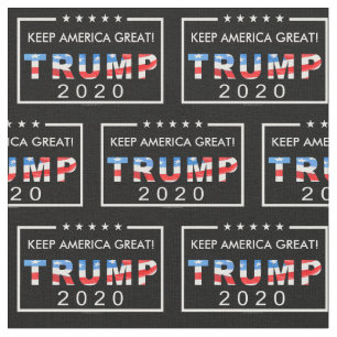 Trump 2020 Behalte Amerika Großes Muster Stoff
