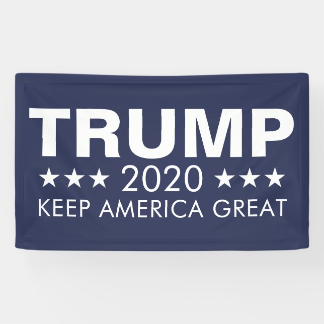 Trump 2020 Behielt Amerika groß Banner (Horizontal)