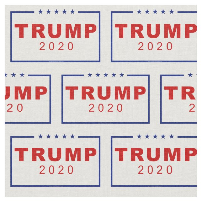 Trump 2020 Classic White Stoff (Nahaufnahme)