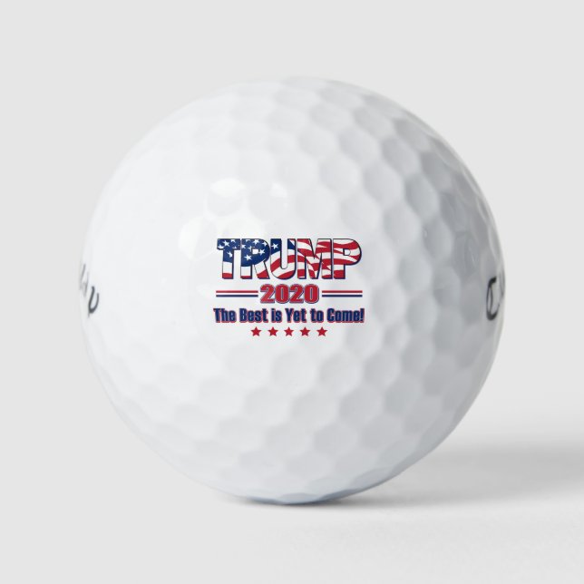 Trump 2020 Das Beste steht noch bevor Golfball (Vorderseite)