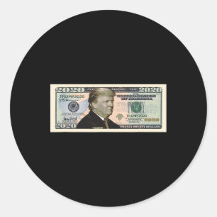 Trump 2020 Dollar Runder Aufkleber
