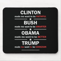 Trump 2020 Funny Clinton Bush Obama Trump Kanadier