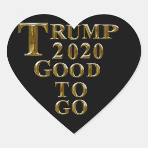 TRUMP 2020 GUT ZU GEHEN Herz-Aufkleber
