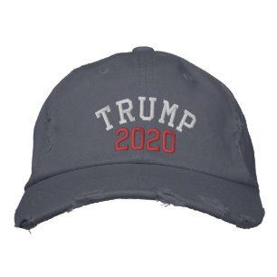 TRUMP 2020 Klotz-Kappe Bestickte Baseballkappe