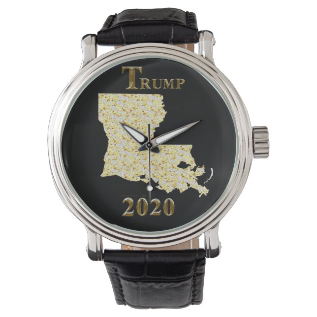 TRUMP 2020 LOUISIANA WATCH ARMBANDUHR (Vorderseite)