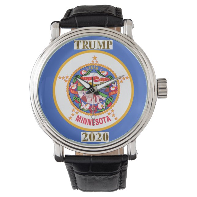 TRUMP 2020 MINNESOTA WATCH ARMBANDUHR (Vorderseite)