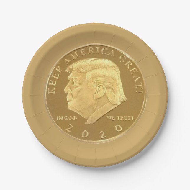 TRUMP 2020 PAPPTELLER (Vorderseite)