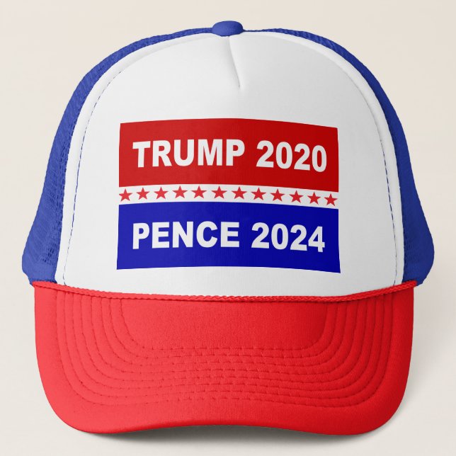 TRUMP 2020 PENCE 2024 TRUCKERKAPPE (Vorderseite)