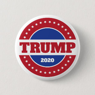 Trump 2020 Rot Weiß und Blau Button