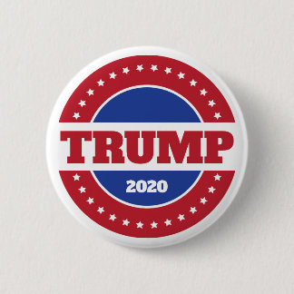 Trump 2020 Rot Weiß und Blau Button